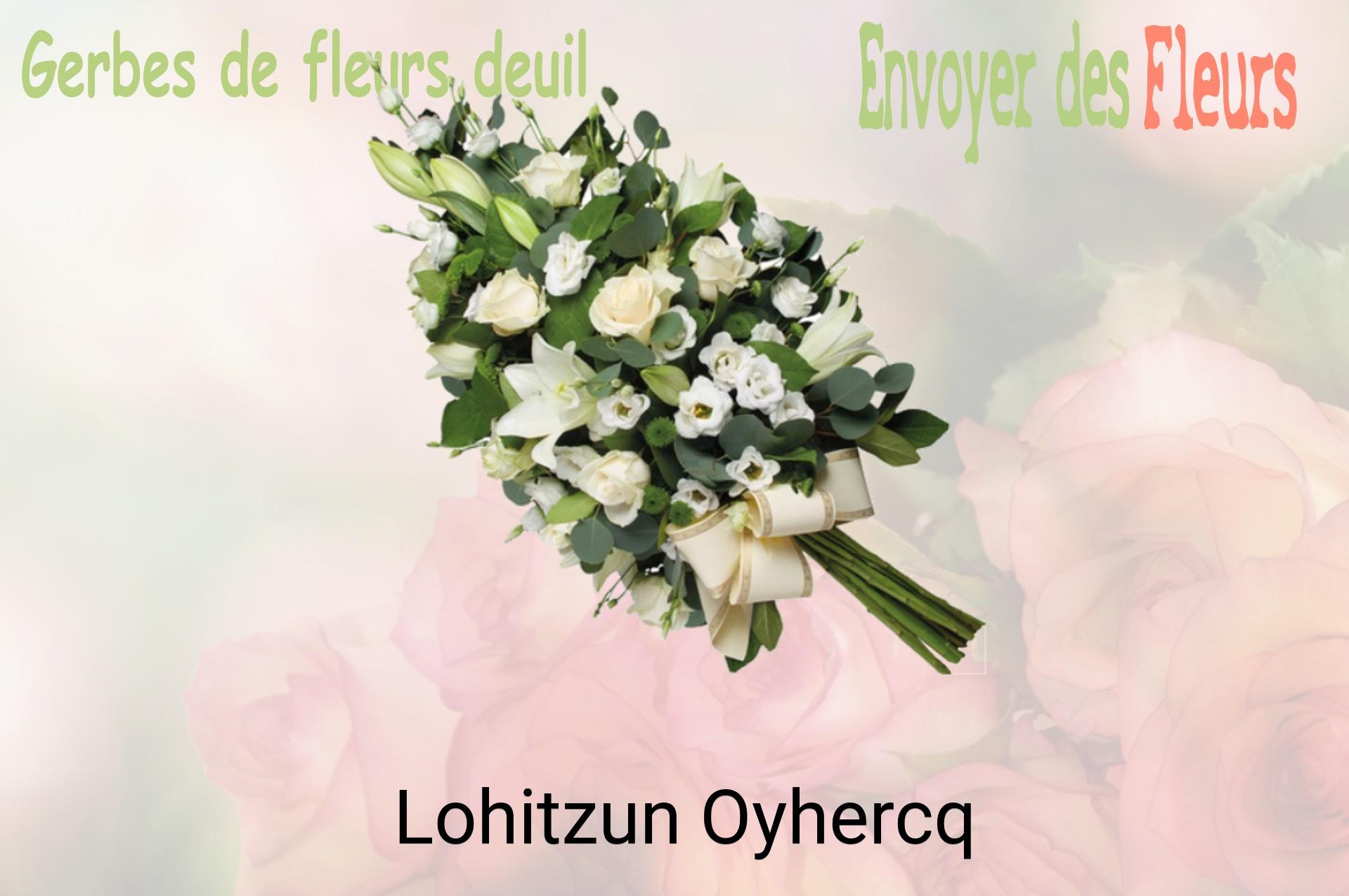 Gerbe de fleurs de deuil livrée à Lohitzun-Oyhercq